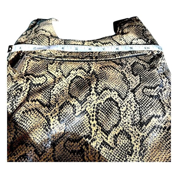 Vintage Liza Ganz Shoulder Crossbody Python Snakeskin Embossed Purse Handbag - Picture 11 of 16